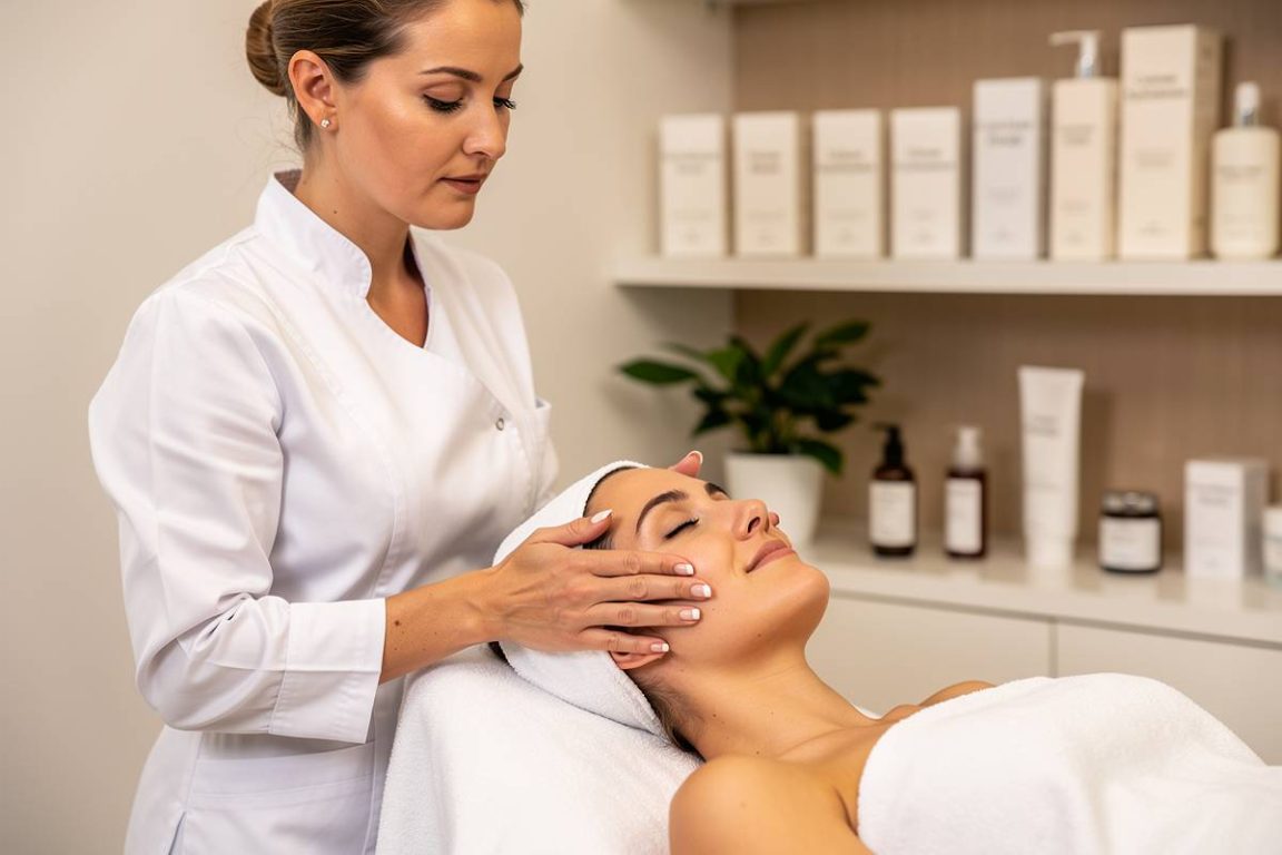 soin visage chez une esthéticienne
