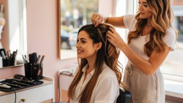 jeune femme dans un salon